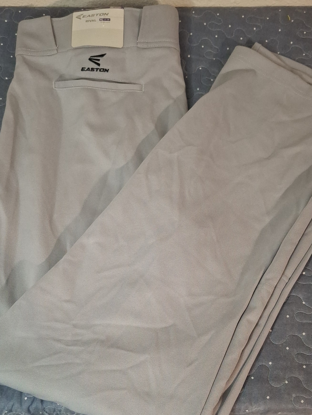 Easton Rival Men’s Light Gray Athletic Baseball Pants size XL NWT
